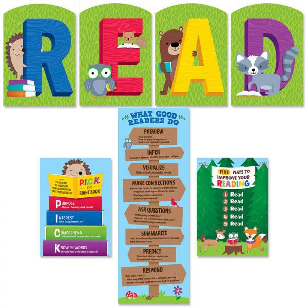 Creative Teaching Press® Woodland Friends READ Bulletin Board Set