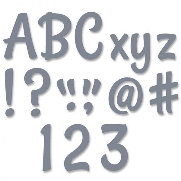 Creative Teaching Press® Stylish Charcoal Gray 4" Designer Letters, 235/Pack