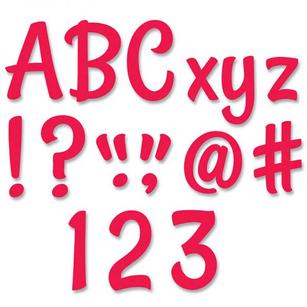 Creative Teaching Press® Stylish Poppy Red 4" Designer Letters, 235/Pack