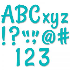 Creative Teaching Press® Stylish Turquoise 4" Designer Letters, 235/Pack