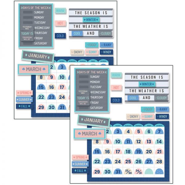 Creative Teaching Press® Calm & Cool Calendar Bulletin Board Set, 2 Sets