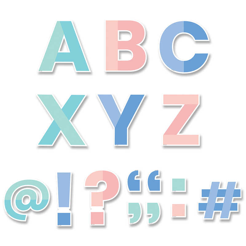 Creative Teaching Press® Color Block 5" Designer Letters, 110 Per Pack, 3 Packs