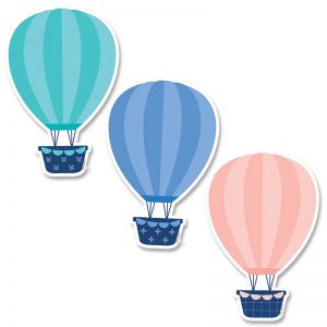 Creative Teaching Press® Calm & Cool Hot Air Balloons 6" Designer Cut-Outs, 36/Pack