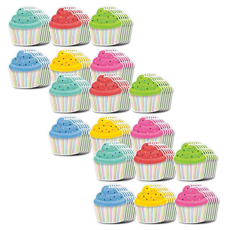 Creative Teaching Press® Cupcakes 6" Designer Cut-Outs, 36 Per Pack, 3 Packs