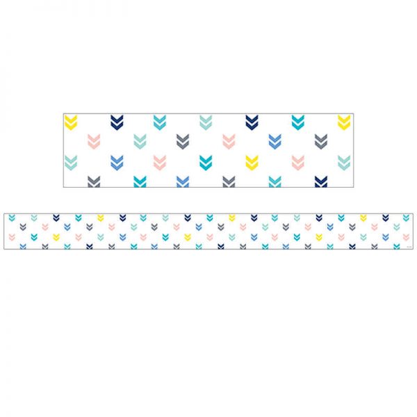 Creative Teaching Press® Calm & Cool Colorful Mini Chevrons Border, 35 Feet