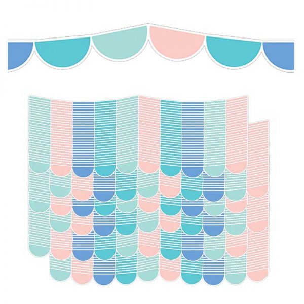 Creative Teaching Press® Calm & Cool Half-Dots Border, 35 Feet Per Pack, 6 Packs