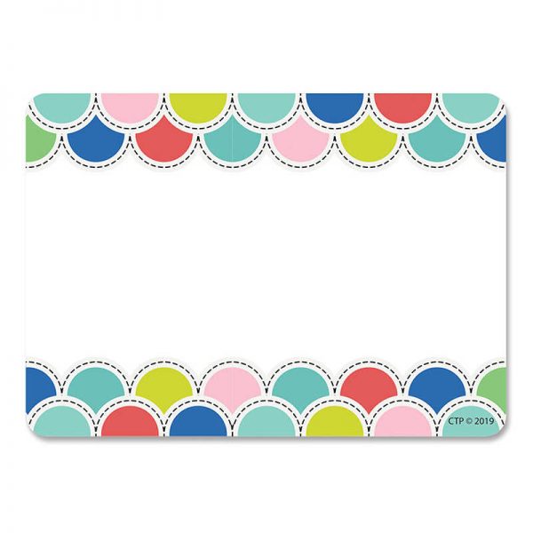 Creative Teaching Press® Poppin' Scallops Name Tag Labels, 36/Pack