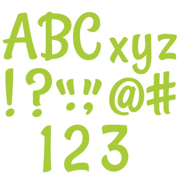 Creative Teaching Press® Stylish Lime Green 4" Designer Letters, 235/Pack