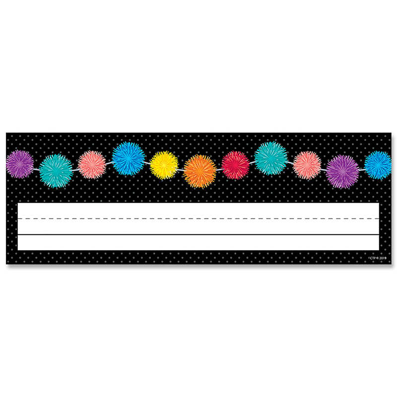 Creative Teaching Press® Pom-Poms Name Plates, 36/Pack