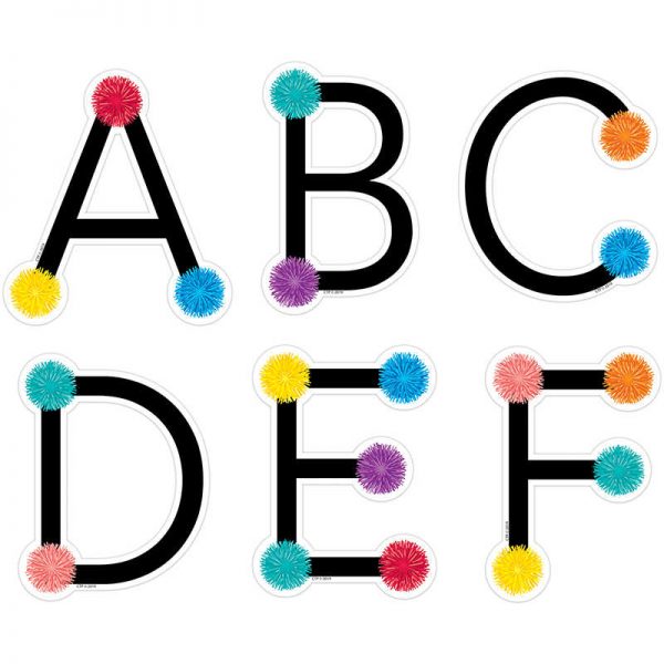 Creative Teaching Press® Pom Uppercase Letters, 5", 124 Pieces