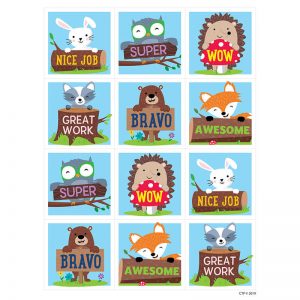 Creative Teaching Press® Woodland Friends Rewards Stickers, Pack of 60
