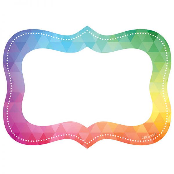 Creative Teaching Press® Rainbow Mosaic Labels, Pack of 36