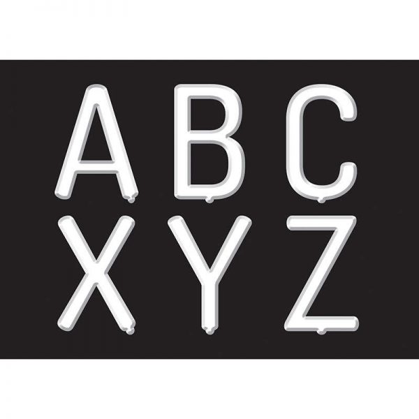 Creative Teaching Press® White Letter Board 2" Uppercase Letter Stickers, 78 Pieces