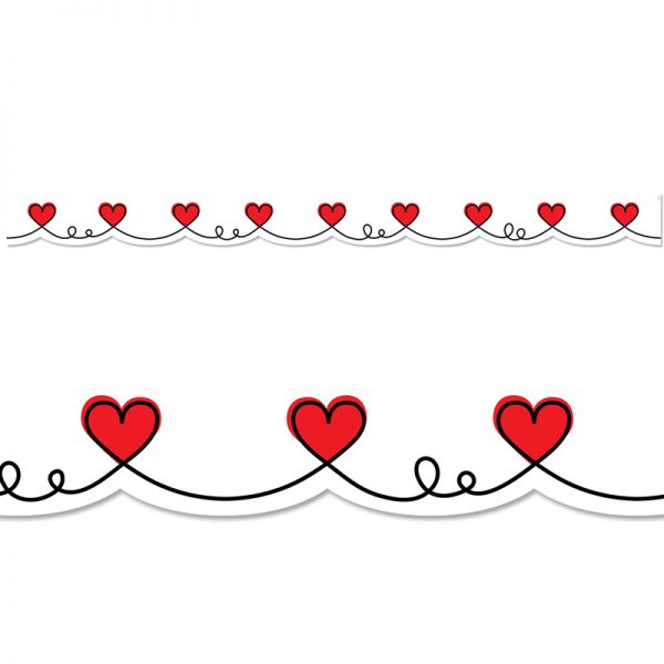 Creative Teaching Press® Doodle Hearts Border, 35 Feet