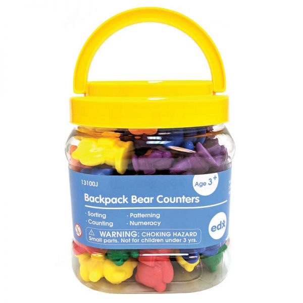 Edx Education® Backpack Bear Counters, Set of 96