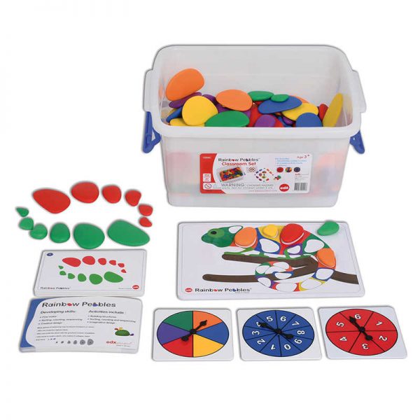 Edx Education® Rainbow Pebbles Classroom Set, 252 Pieces