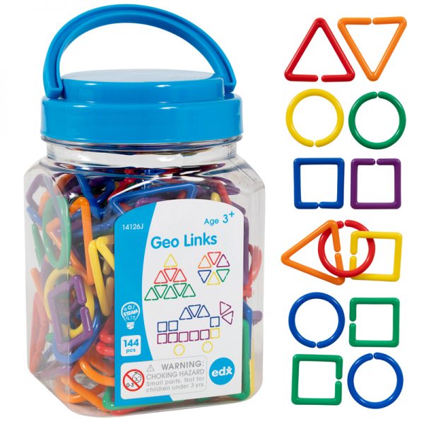 Edx Education® Geo Links - Mini Jar - Set of 144