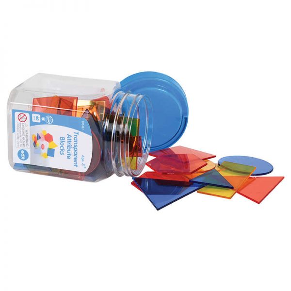 Edx Education® Attribute Blocks, Mini Jar, 60 Pieces