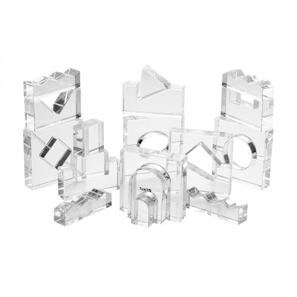 TickiT® Crystal Acrylic Block Set - Set of 25
