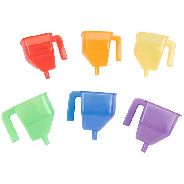 Tickit Translucent Funnels, Set of 6