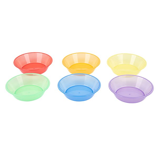 Tickit Translucent Color Sorting Bowls, Set of 6