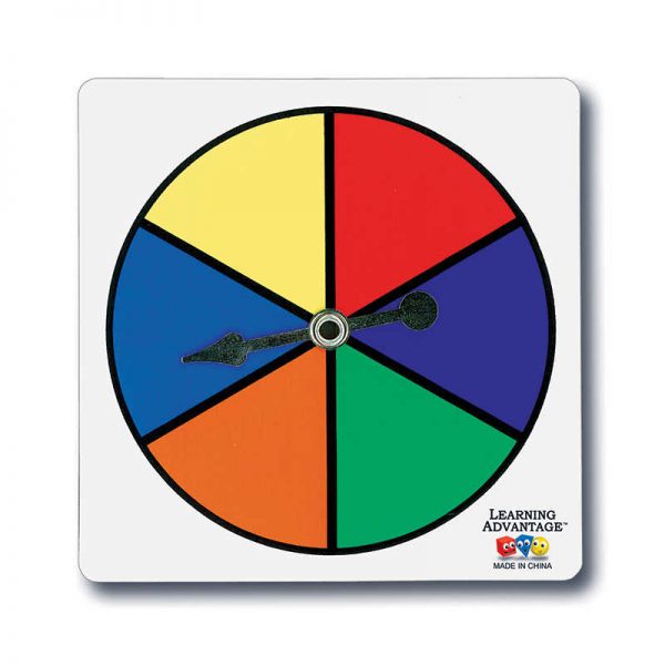 Learning Advantage™ Six-Color Spinners, Set of 5