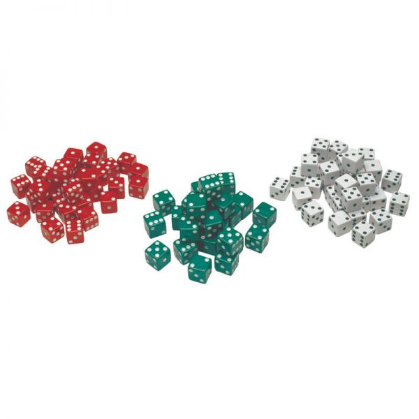 Learning Advantage™ Red, Green & White Dot Dice