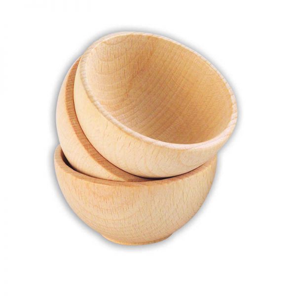 TickiT® Wooden Bowls, Set of 10