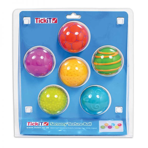 TickiT® Sensory Texture Balls, Set of 6