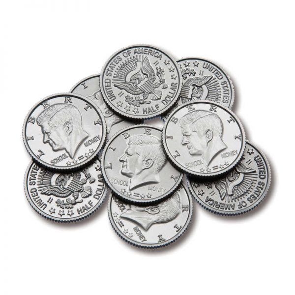 Learning Advantage™ Half Dollar Coins, Set of 50