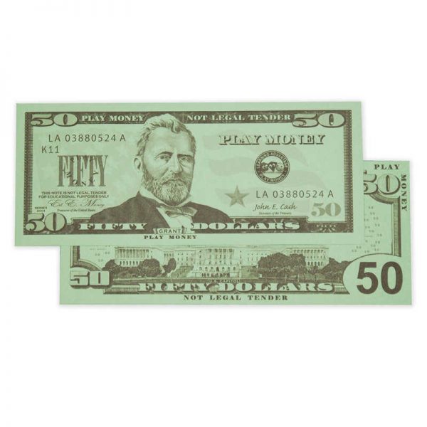 Learning Advantage™ $50 Bills, Set of 50