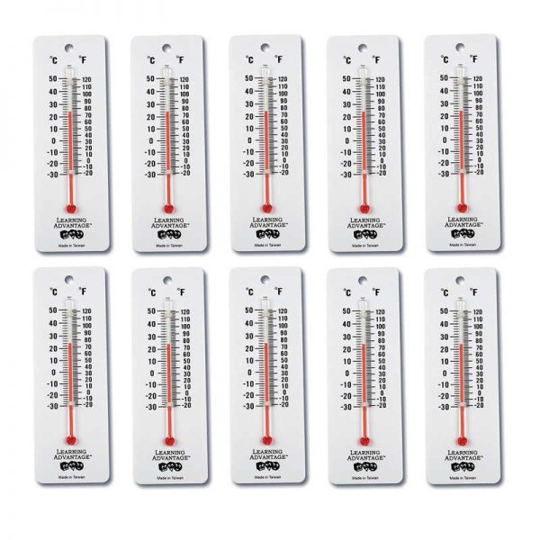 Learning Advantage™ Student Thermometers, Pack of 10