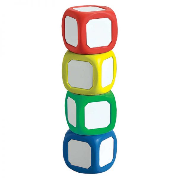 Learning Advantage™ Magnetic Dry Erase Dice, 2", Set of 4
