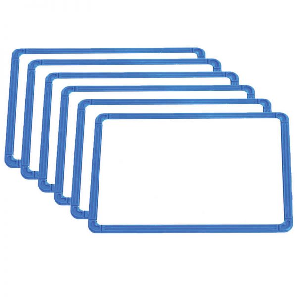 Learning Advantage™ Magnetic Plastic Framed Whiteboards, 9.5" x 13", Set of 6