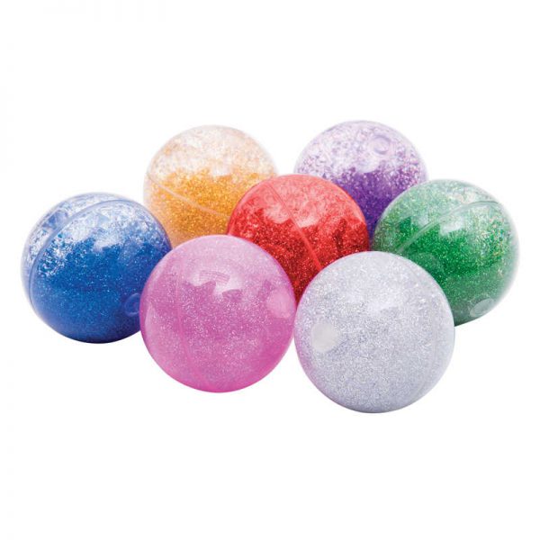 TickiT® Sensory Rainbow Glitter Balls, Set of 7