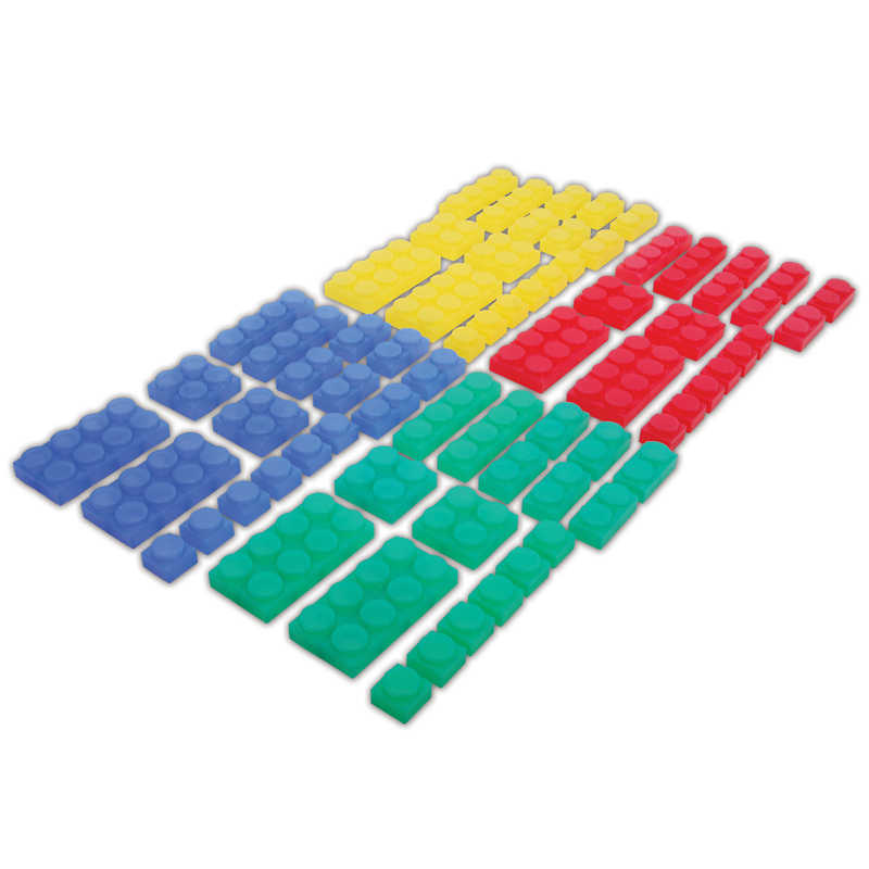 TickiT® SiliShapes Soft Bricks, Set of 72