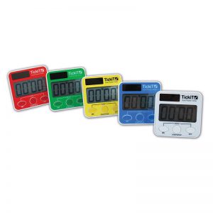 Learning Advantage™ Dual Power Timer, Assorted Colors, Set of 5
