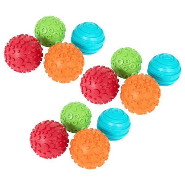 Ready2Learn Paint and Dough Texture Spheres, 4 Per Set, 3 Sets