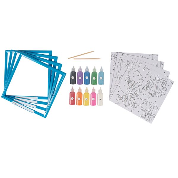 Ready2Learn Sand Art Gallery, Color By Number, Sea Life