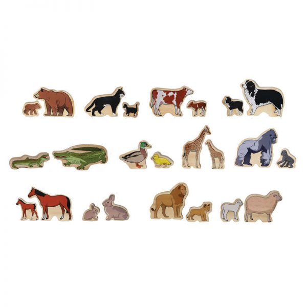 The Freckled Frog Animal Families Block Set