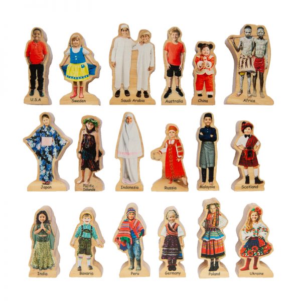 The Freckled Frog People Around the World - Set of 18