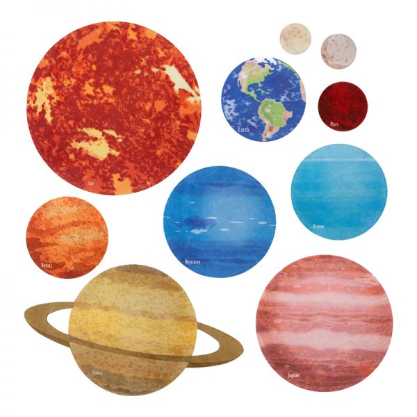 The Freckled Frog Our Solar System Mats - Set of 10