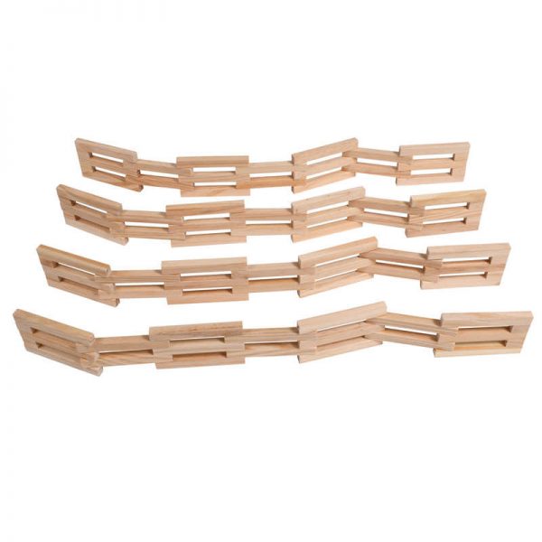 The Freckled Frog Wooden Fences, Set of 4