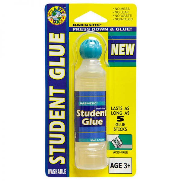 Crafty Dab® Crafty Dab Student Glue - Clear, Single Blister