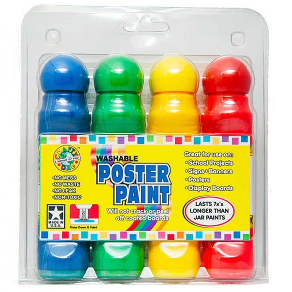 Crafty Dab® Crafty Dab Poster Paint, Pack of 4