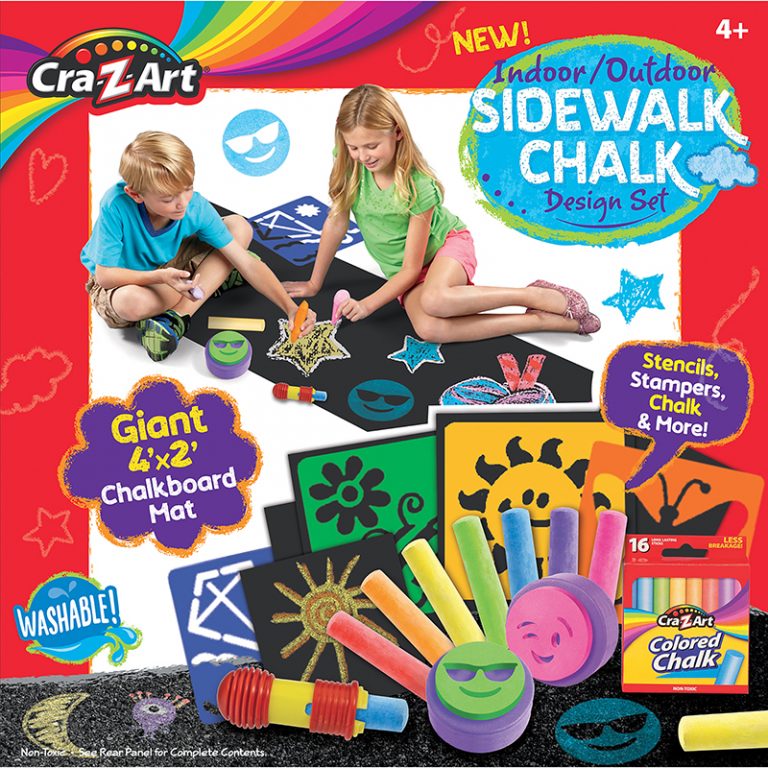 Cra-Z-Art® Indoor Outdoor Sidewalk Chalk Design Set