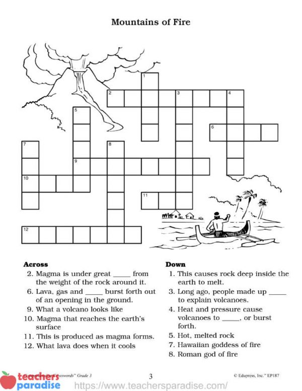 Comprehension Crosswords Grade 6 Answers