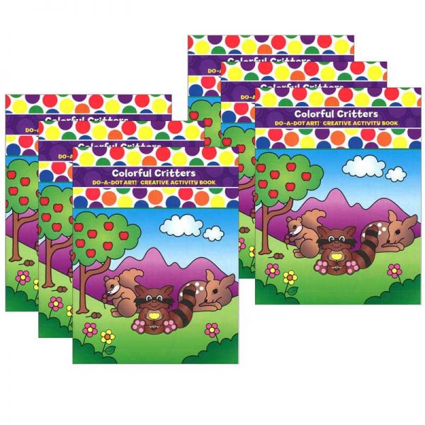 Do-A-Dot Art® Colorful Critters Creative Art & Activity Book, Pack of 6