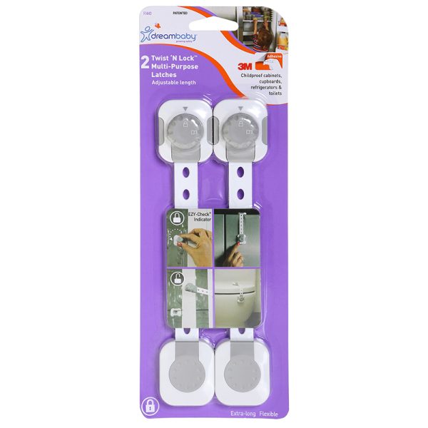 Dream Baby Multipurpose Latches, Pack of 2