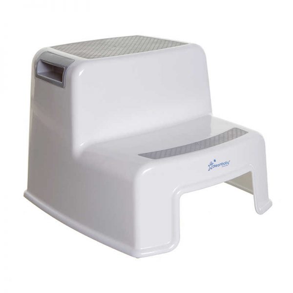 Dreambaby® 2-Up Step Stool, Grey & White